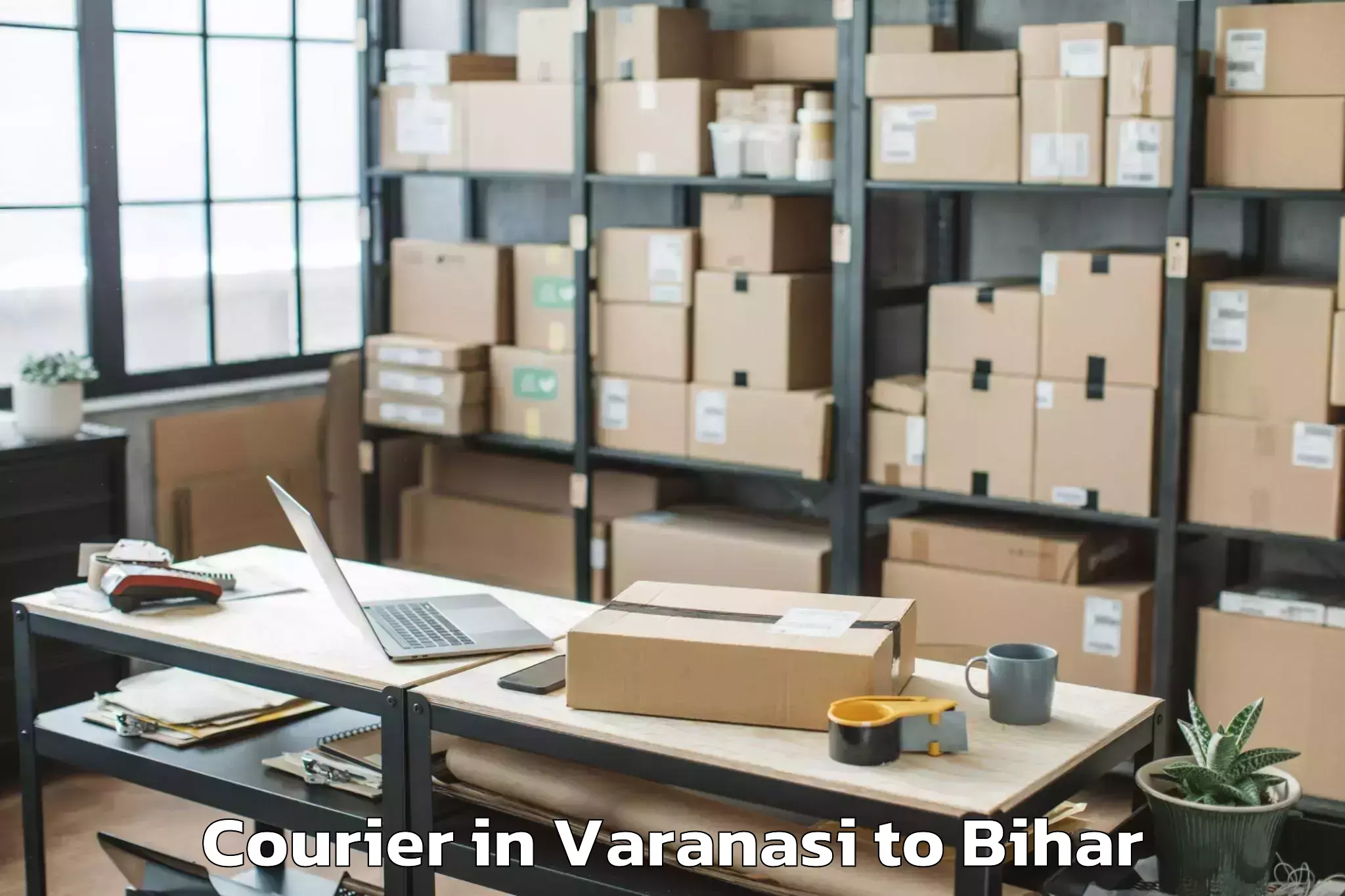 Get Varanasi to Bhargama Courier